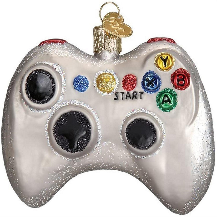 Old World Christmas Video Game Controller Glass Blown Ornament Image