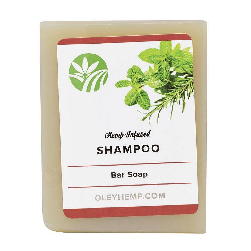 Oley Hemp Infused Natural Bar Soap Shampoo, 4.3 Ounces