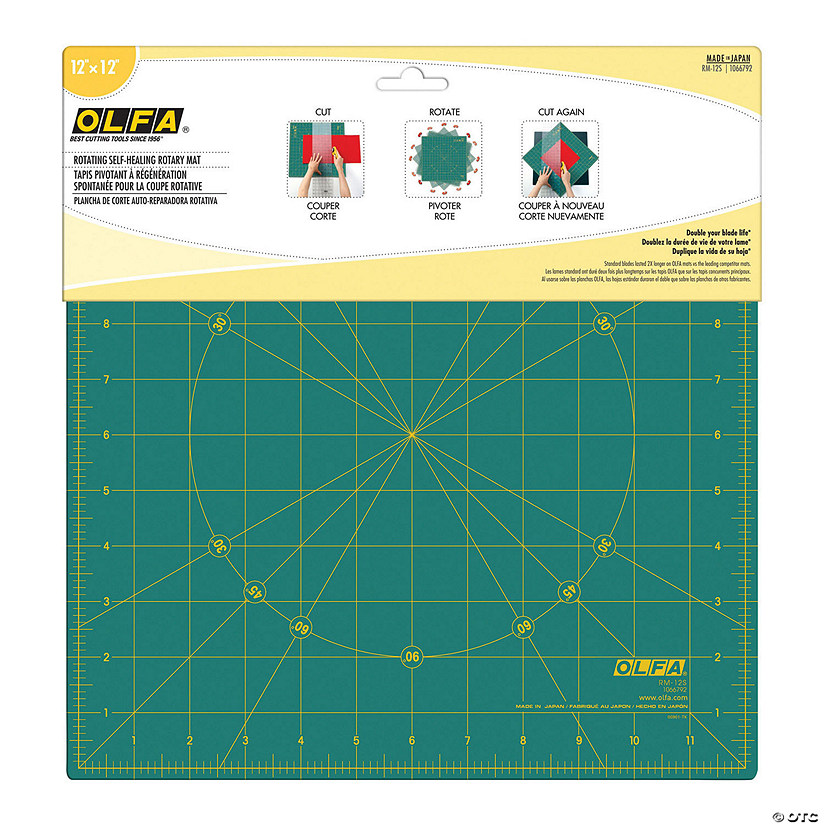 OLFA Rotating Cutting Mat 12"X12"
