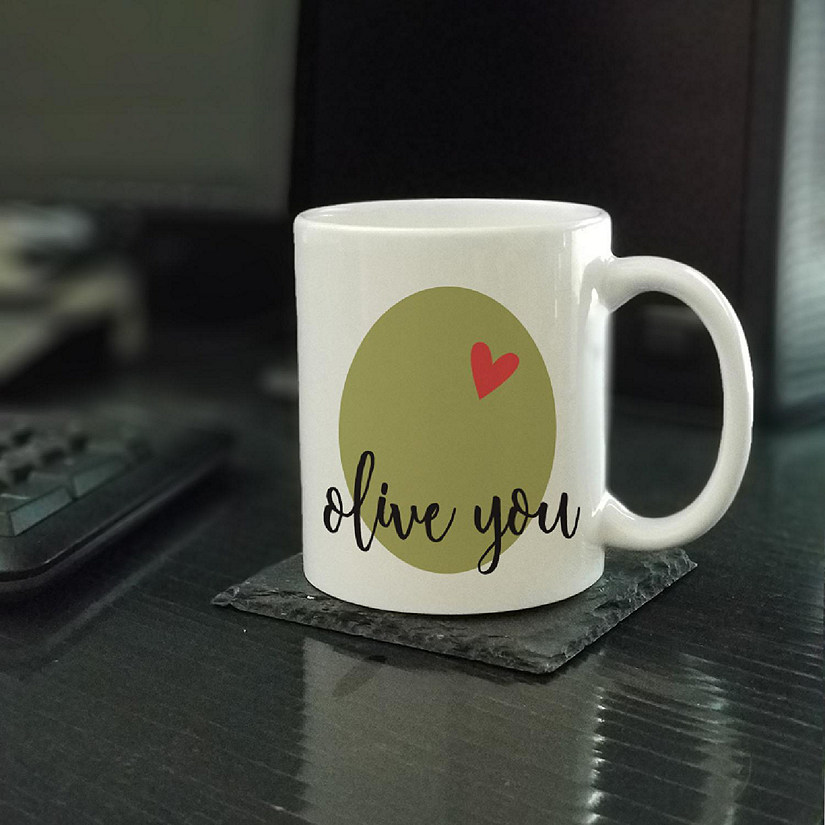 Olive You Valentine ceramic mug Image