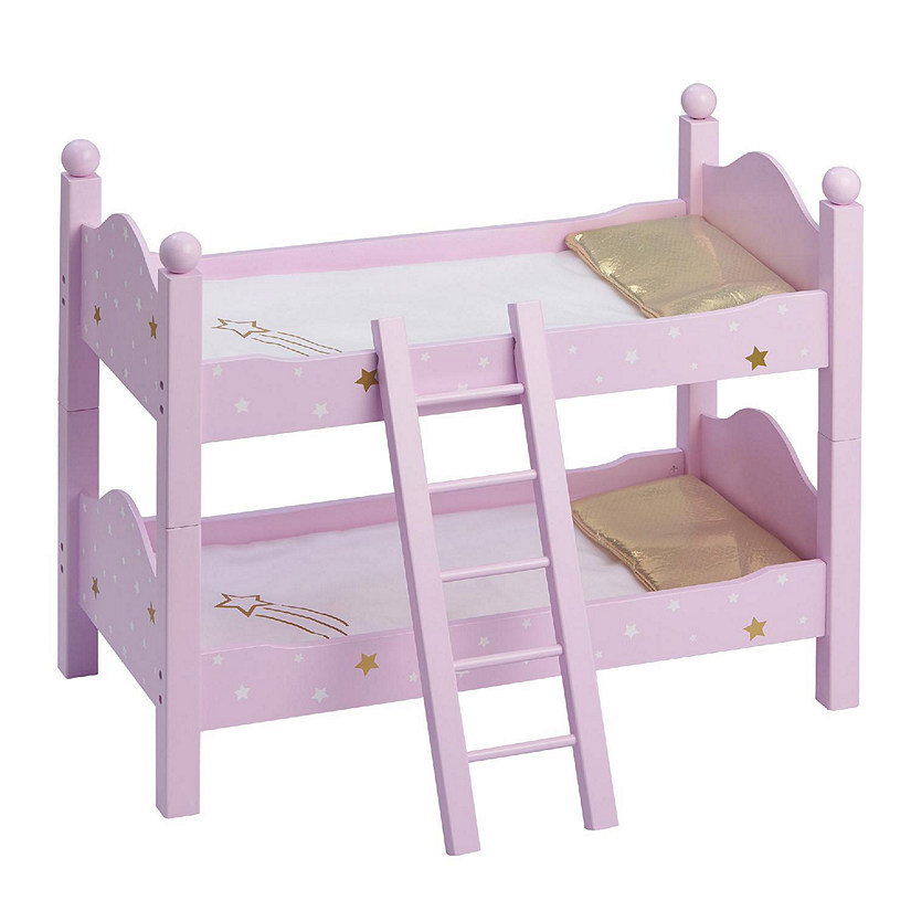Olivia's Little World - Twinkle Stars Princess 18" Doll Double Bunk Bed Image