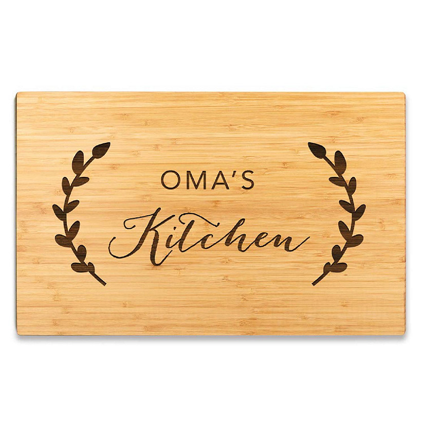 Oma's Kitchen Rustic Board 17.75x11 Image