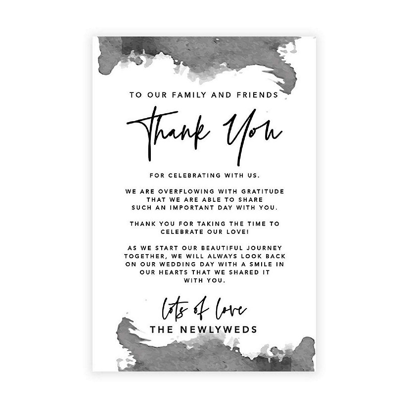 Ombre Gray TY Card 4x6IN 56PC Image