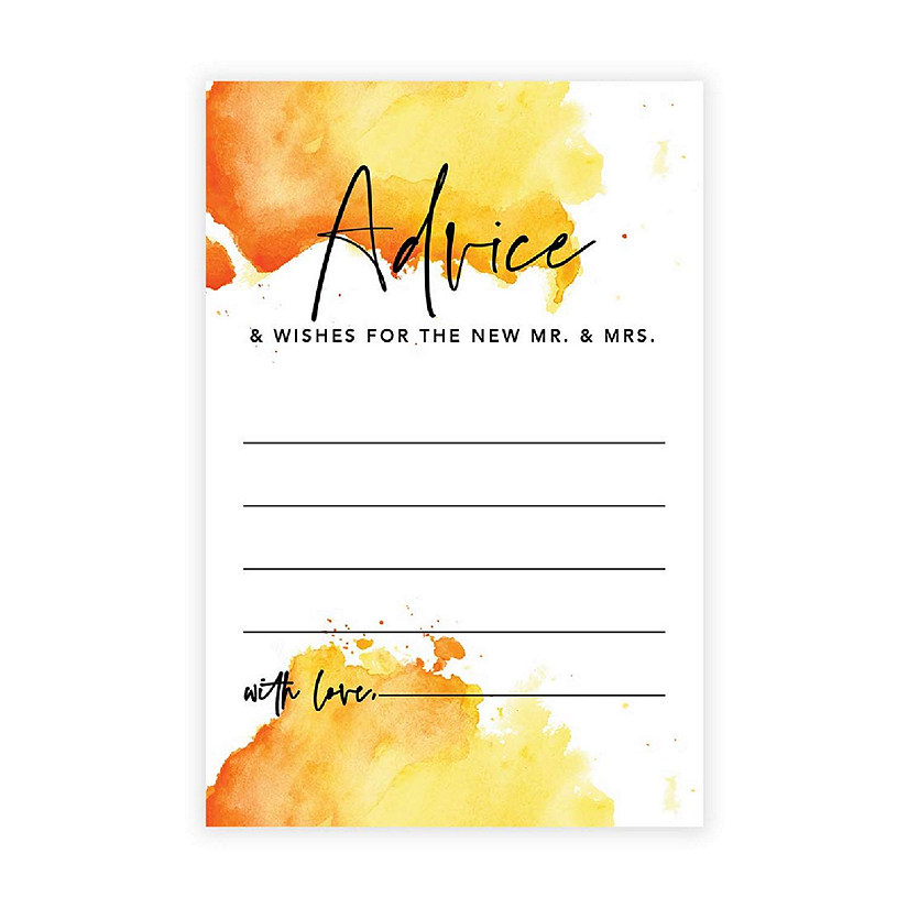 Ombre Orange Advice 4x6IN 56PC Image