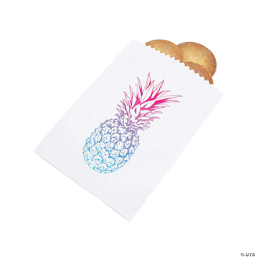 Ombre Pineapple Treat Bags - 50 Pc. Image