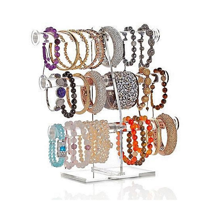 OnDisplay 3 Tier Acrylic Bracelet/Necklace/Bangle T-Bar Tree Stand Image