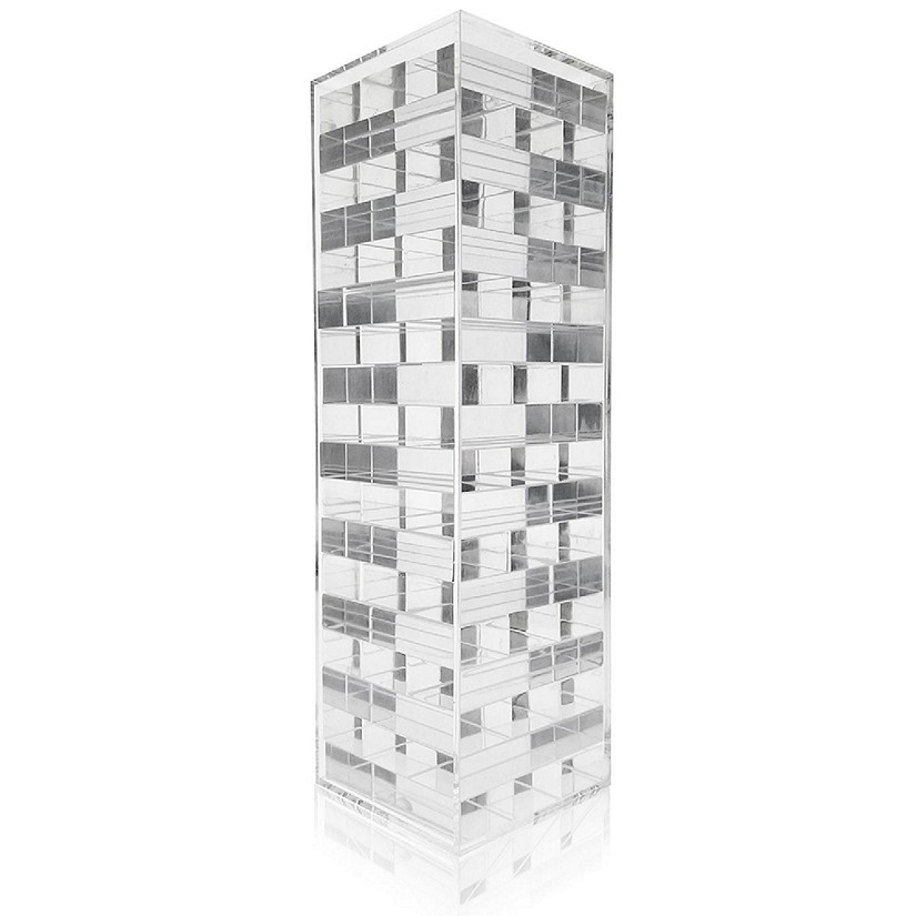OnDisplay 3D Luxe Acrylic Stacking Tower Puzzle Game (Clear) Image
