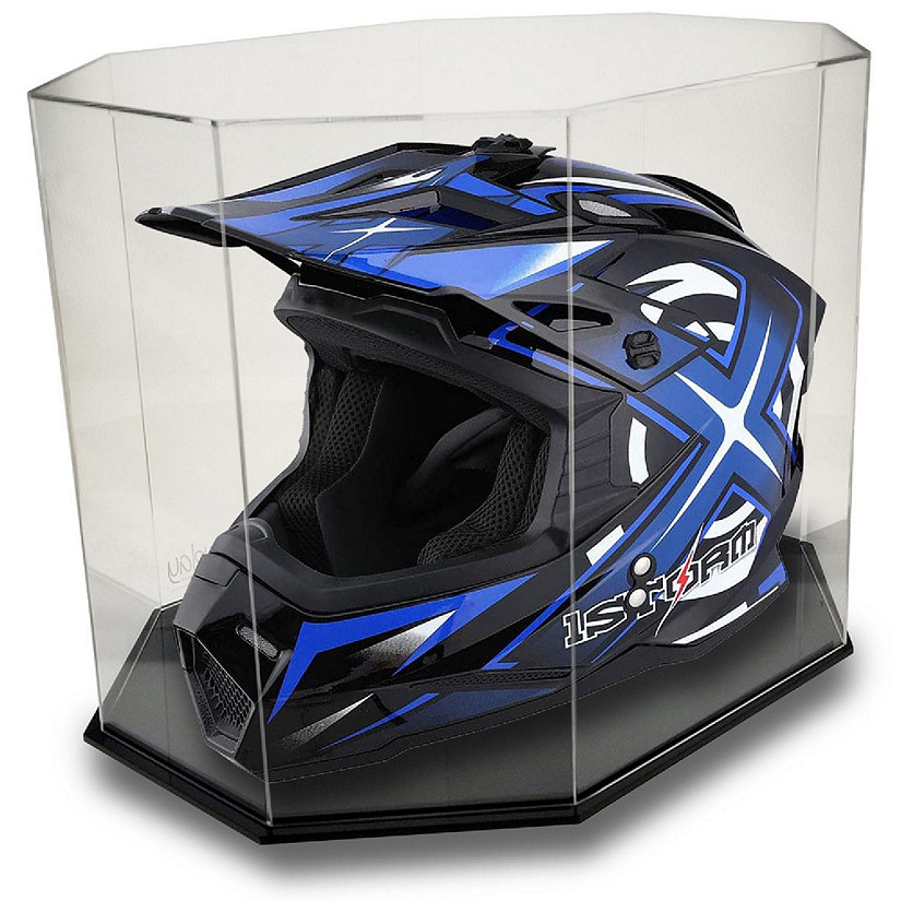 OnDisplay Deluxe UV-Protected Standard Motocross/Motorcycle Helmet Display Case Image
