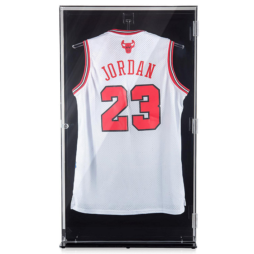 OnDisplay Lux UV Locking Acrylic Wall Mount/Freestanding Jersey Display Case - All Sport Jersey Clear Case Image