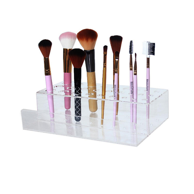 Wholesale Custom Clear Lucite Acrylic Makeup Brushes Holder