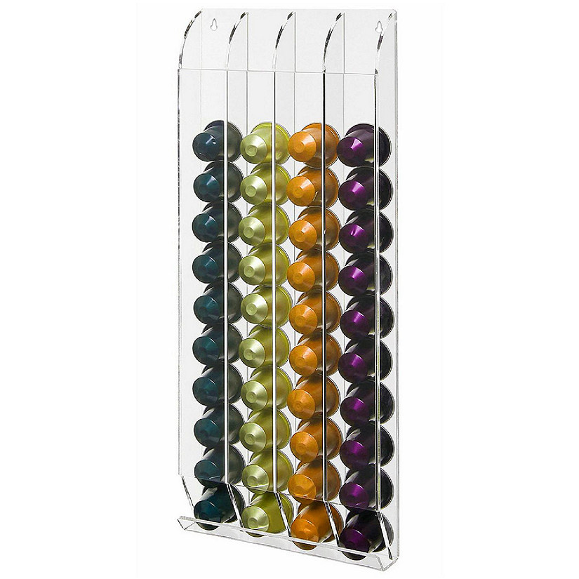 OnDisplay Wall Mounted Acrylic Coffee Capsule/Pod Holder for Nespresso&#174;(not made by Nespresso) Image