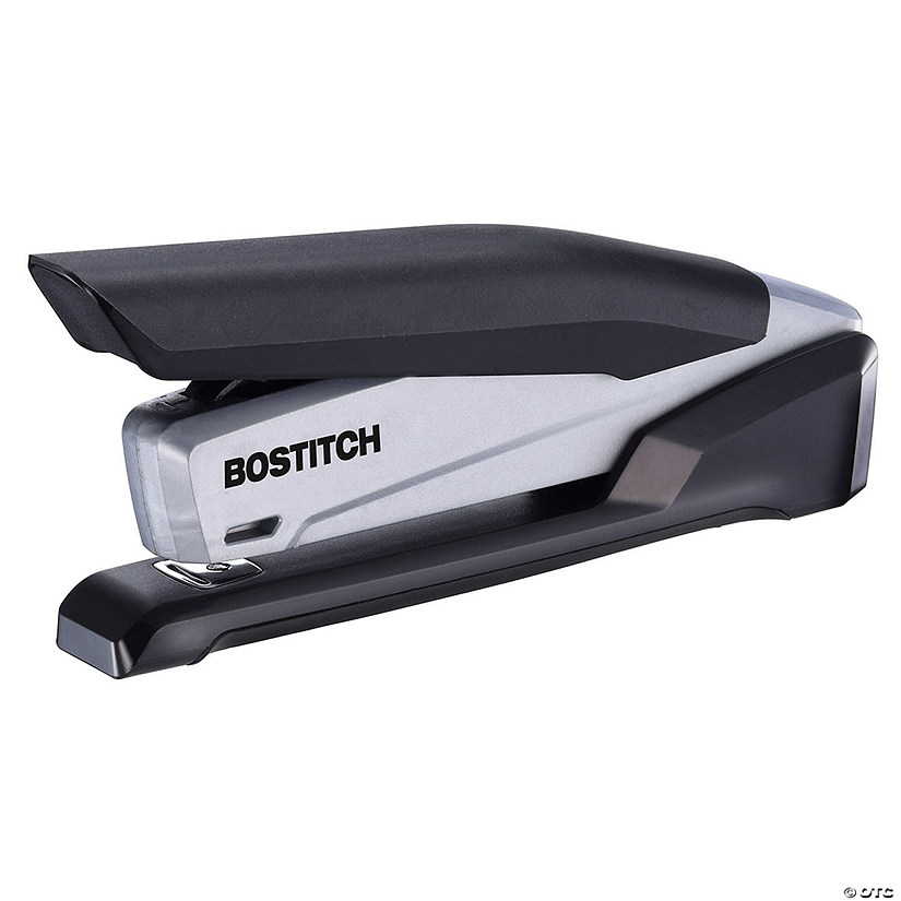 One-Finger Desktop Stapler, Black/Gray Image