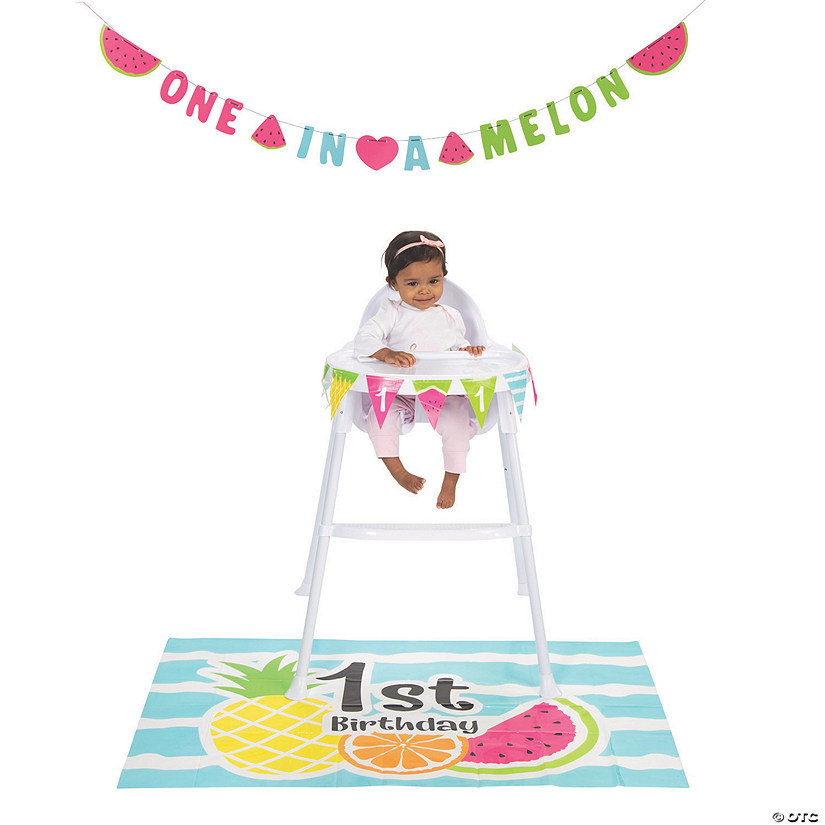 One In A Melon 1st Birthday Decorating Kit - 3 Pc. Image