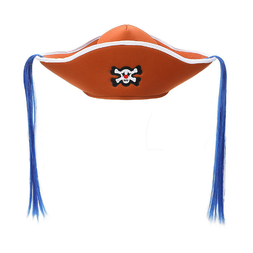 One Piece Buggy Cosplay Hat With Hair Image
