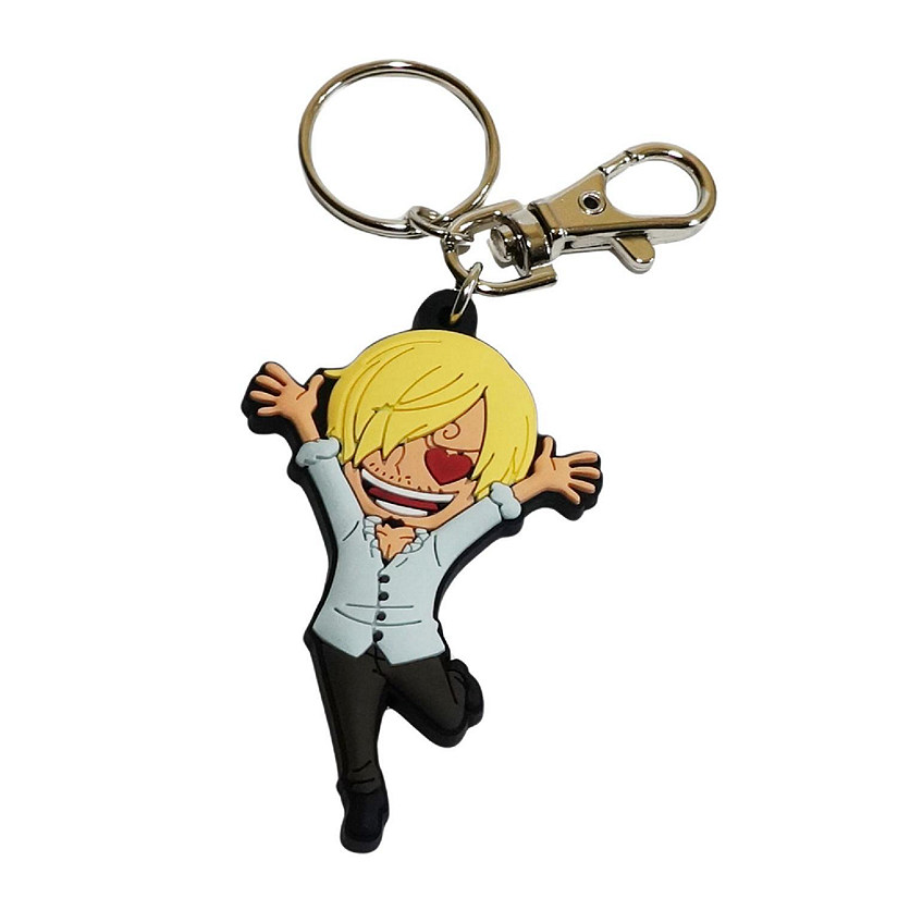 One Piece Sanjin Love PVC Keychain Image