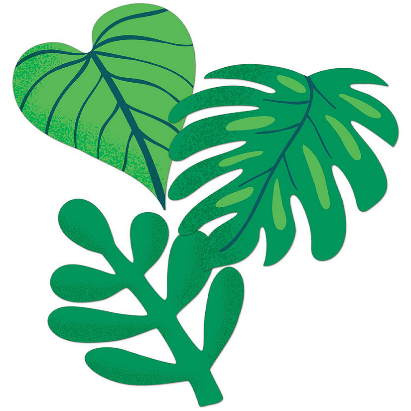 One World Tropical Leaves Cutouts Image