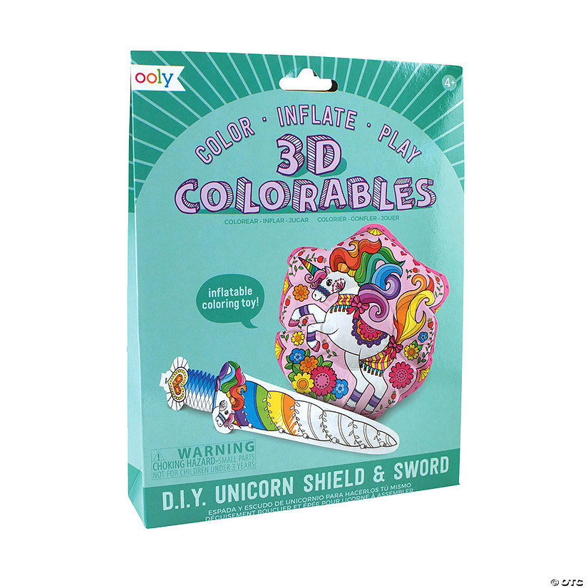 Ooly 3D Colorables Unicorn Shield & Sword Image