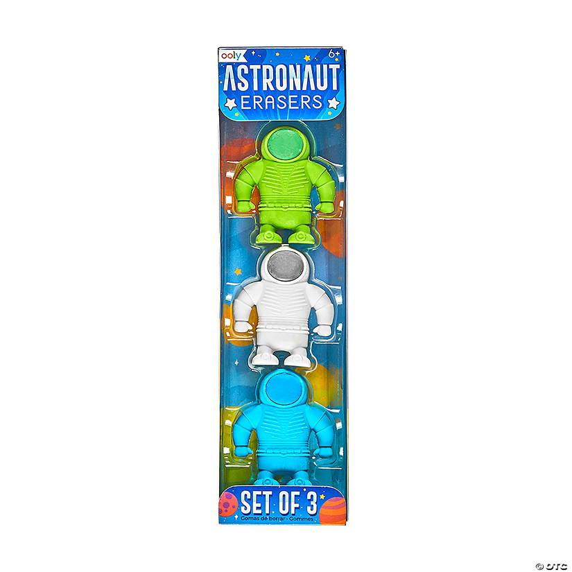 Ooly Astronaut Erasers Image