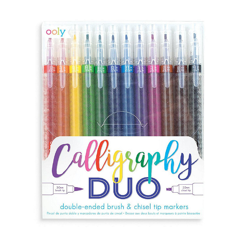 OOLY Calligraphy Duo Double Ended Markers - Set of 12 Image