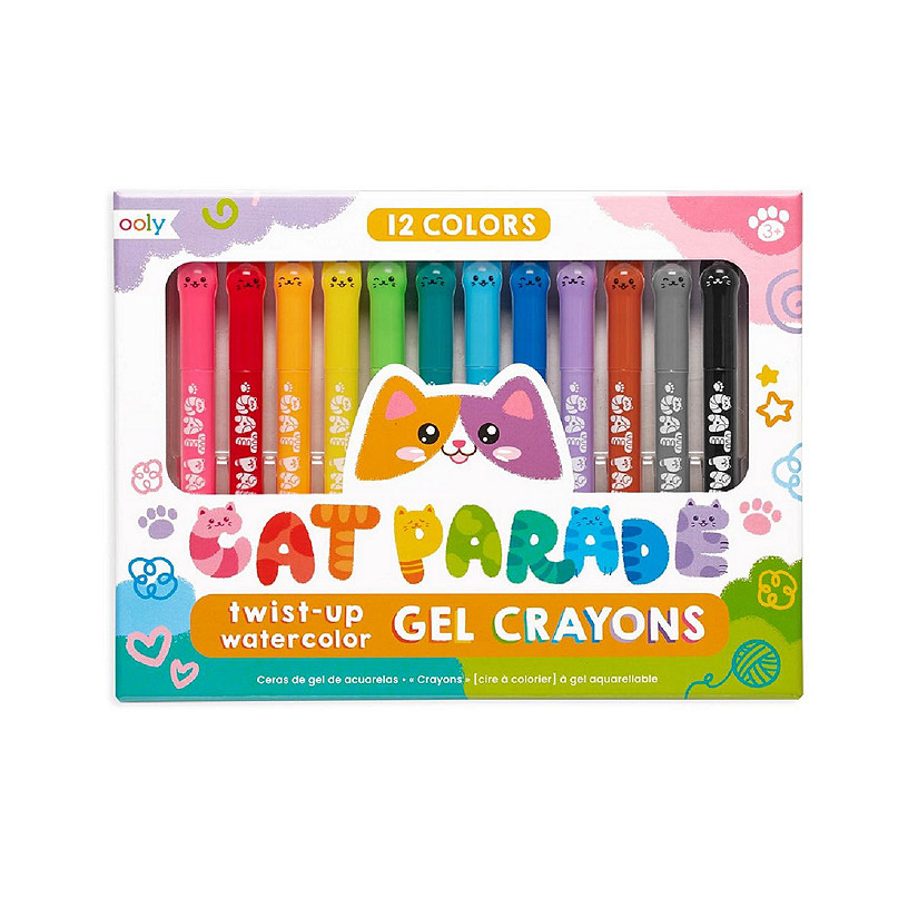 OOLY Cat Parade Watercolor Gel Crayons - Set of 12 Image