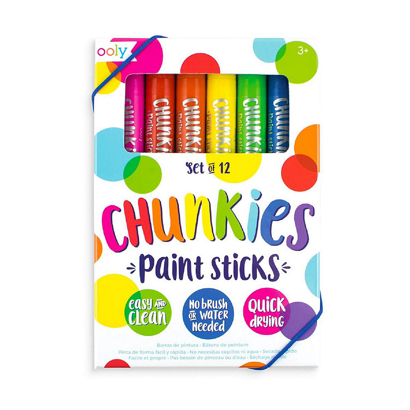 OOLY Chunkies Paint Sticks - Set of 12 - Classic Image