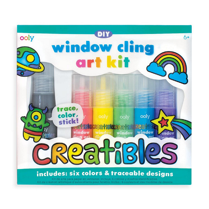 OOLY Creatibles DIY Window Cling Art Kit - 8 PC Set Image