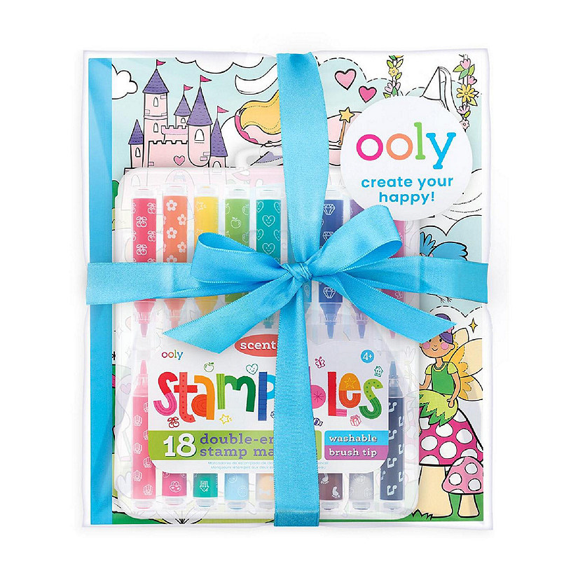 OOLY Giftables - Princesses & Fairies Stampables Coloring Pack Image