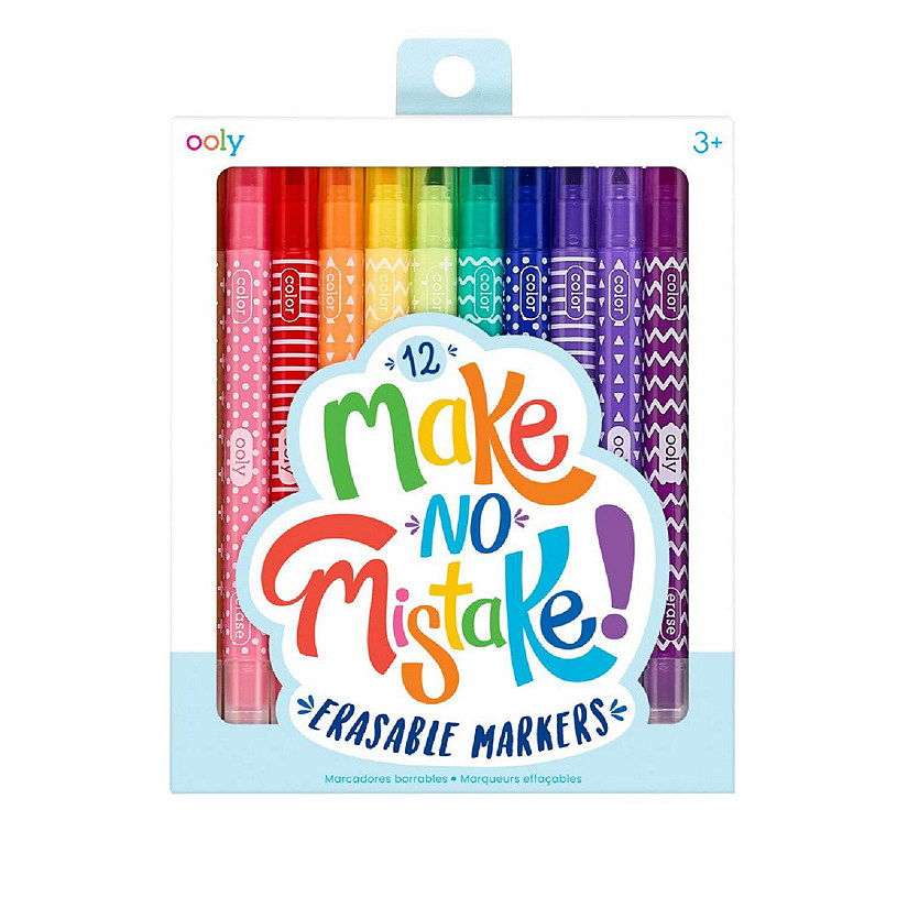 OOLY Make No Mistake! Erasable Markers - Set of 12 Image
