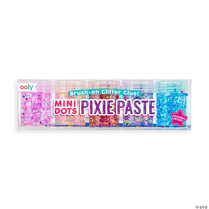 Ooly Mini Dots Pixie Paste Glitter Glue: Set of 5 Image