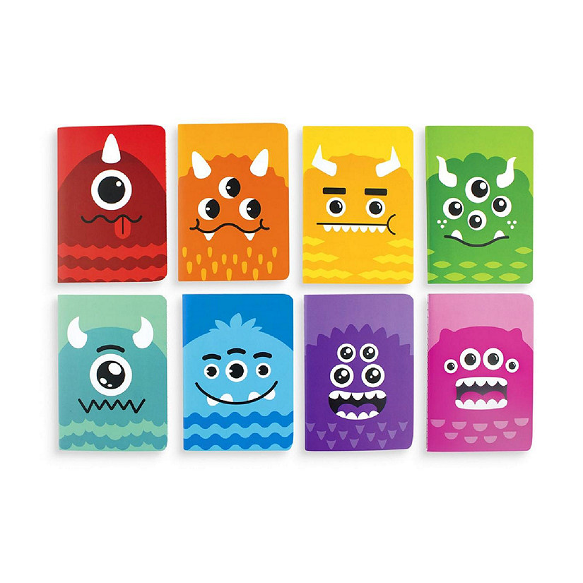 OOLY Mini Pocket Pal Journals - Set of 8 - Monsters Image