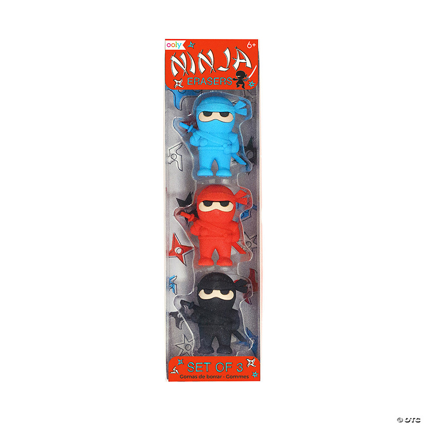 Ooly Ninja Erasers: Set of 3 Image