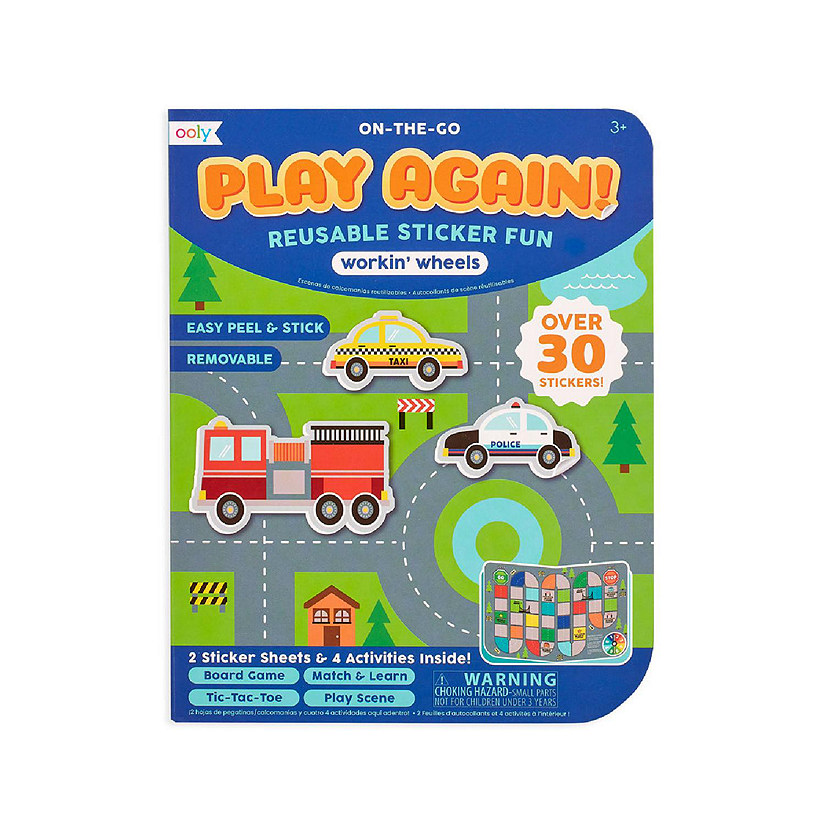 OOLY Play Again! Mini On-The-Go Activity Kit : Working Wheels Image