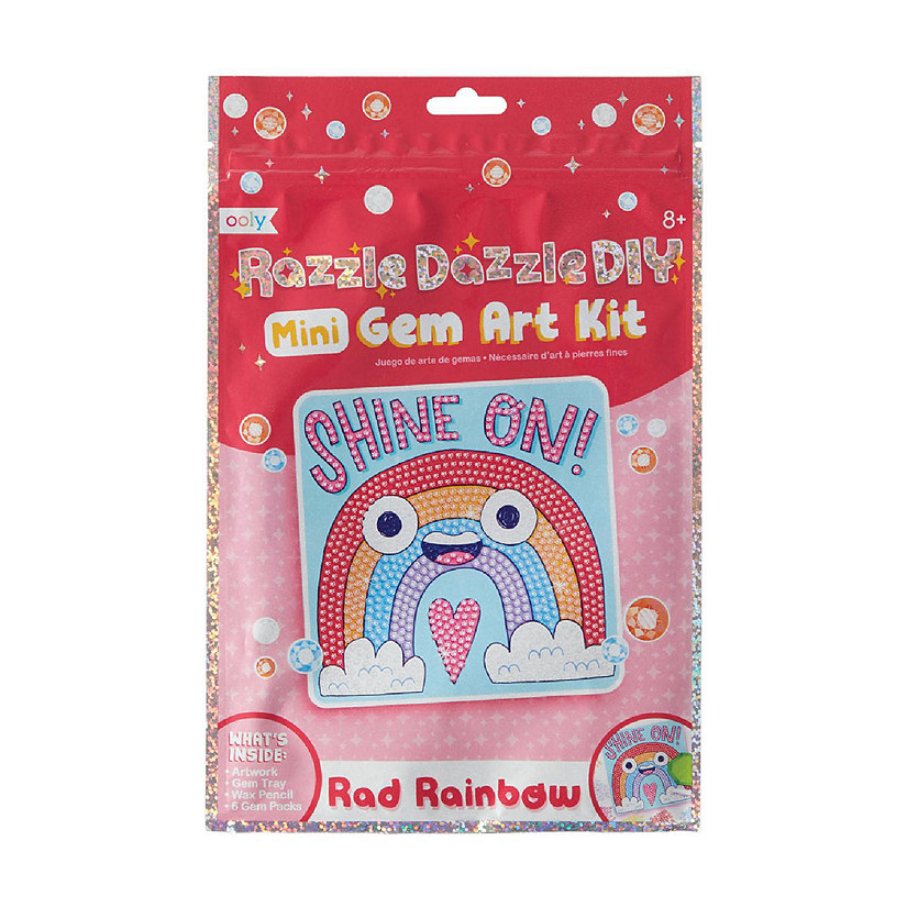 OOLY Razzle Dazzle D.I.Y. Mini Gem Art Kit: Rad Rainbow Image