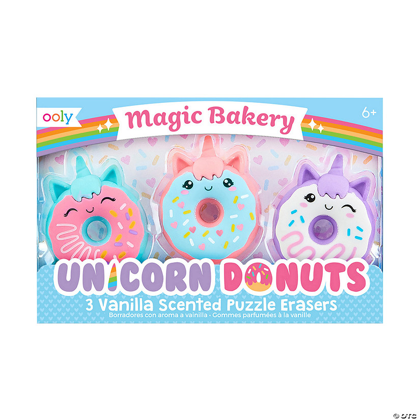 Ooly Unicorn Donut Erasers Image