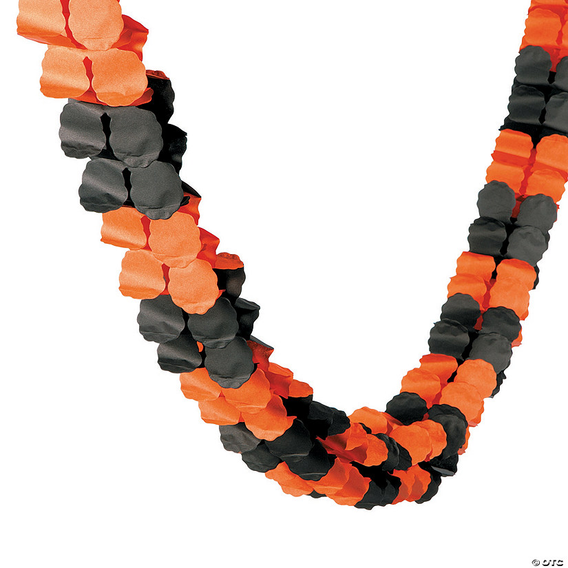 Orange &amp; Black Garland Image