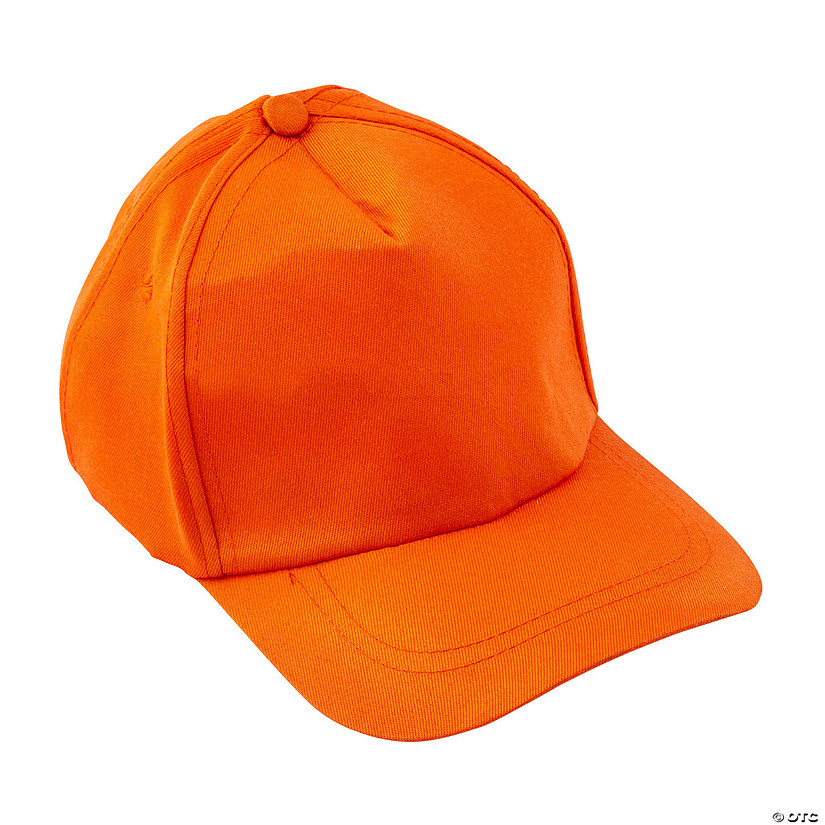 Orange Baseball Caps - 12 Pc. Image