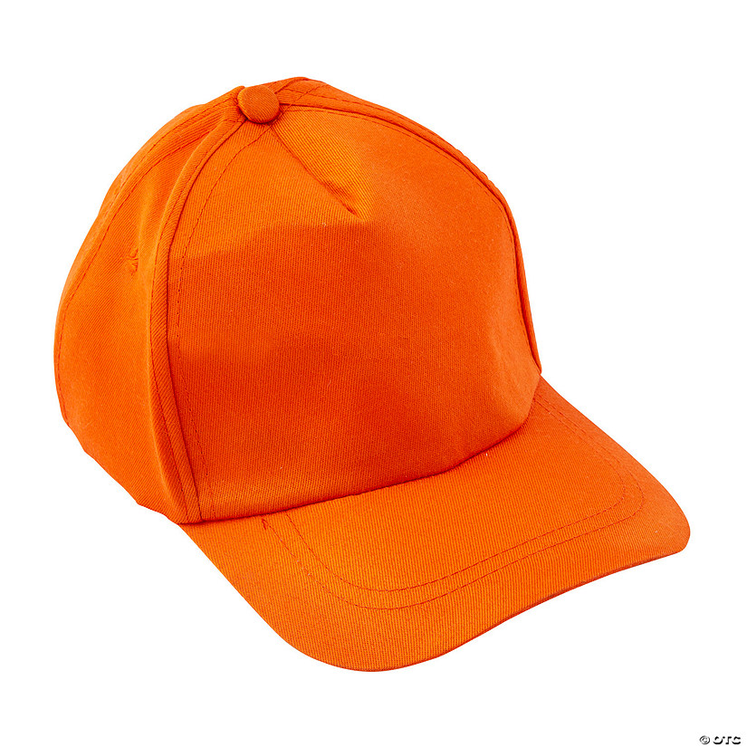 Orange Baseball Caps | Oriental Trading