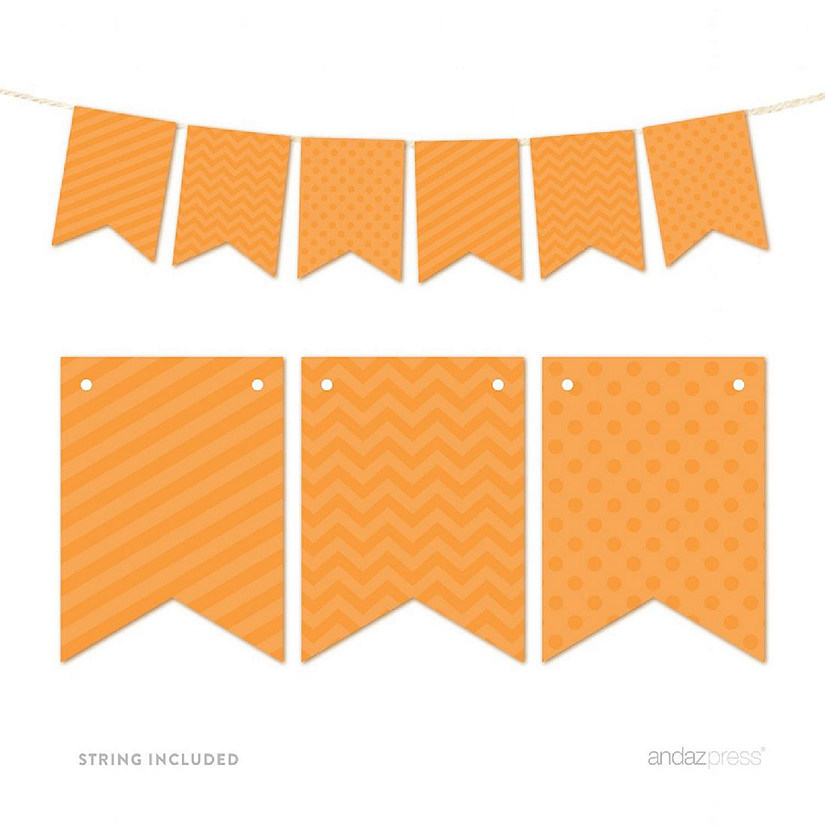 Orange Bunting Banner 9ft Image