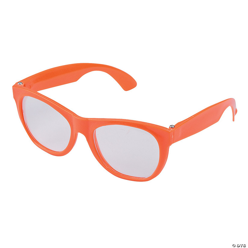 Orange Clear Lens Glasses - 12 Pc. Image