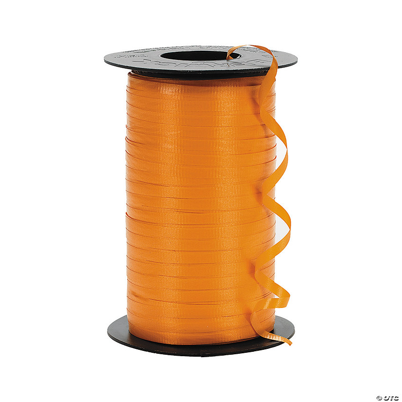 Orange Curling Ribbon Image