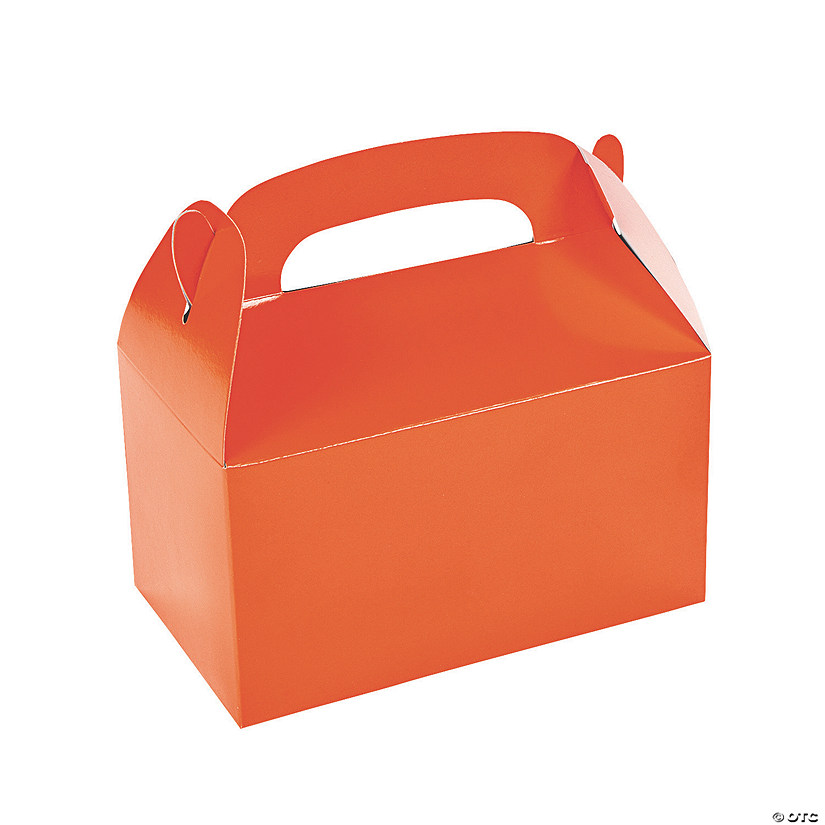 Orange Favor Boxes - 12 Pc. Image