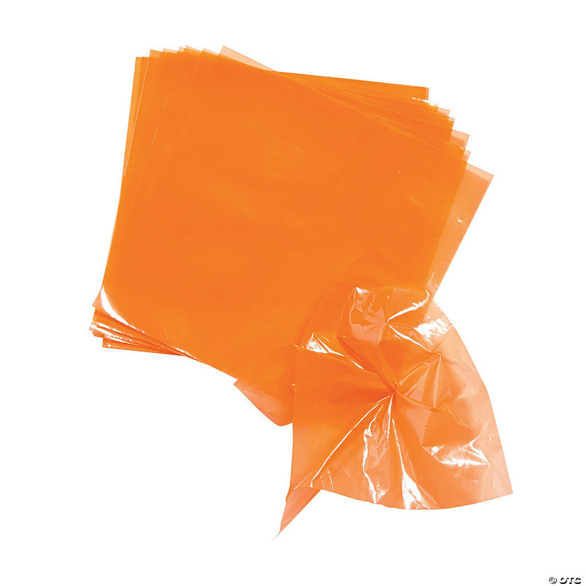 Orange Float Pomps - 100 Pc. Image