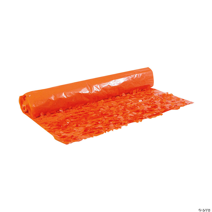 Orange Floral Sheeting Backdrop Image
