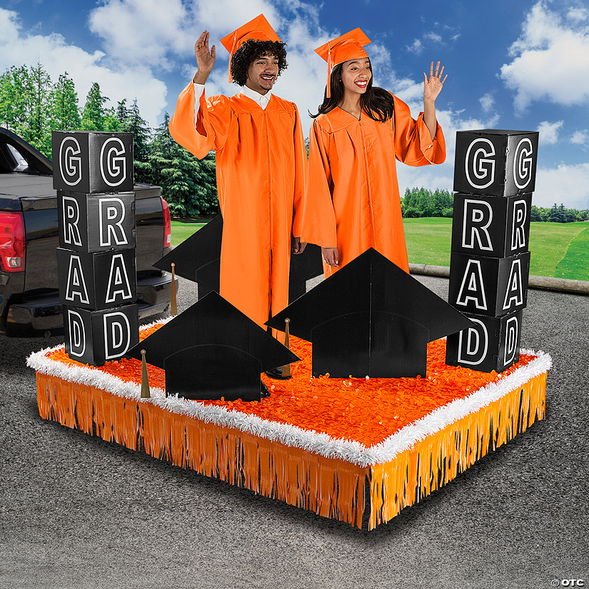 Orange Graduation Parade Float Decorating Kit - 19 Pc. Image