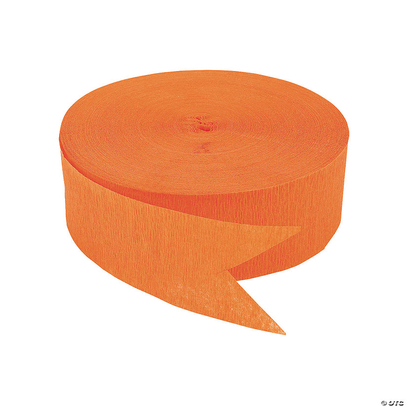 Orange Jumbo Paper Streamer Image