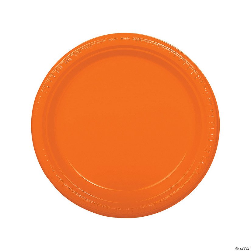 Orange Plastic Dinner Plates Oriental Trading