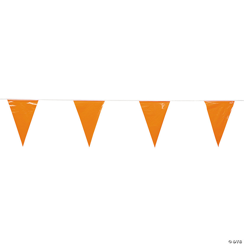 Orange Plastic Pennant Banner Oriental Trading