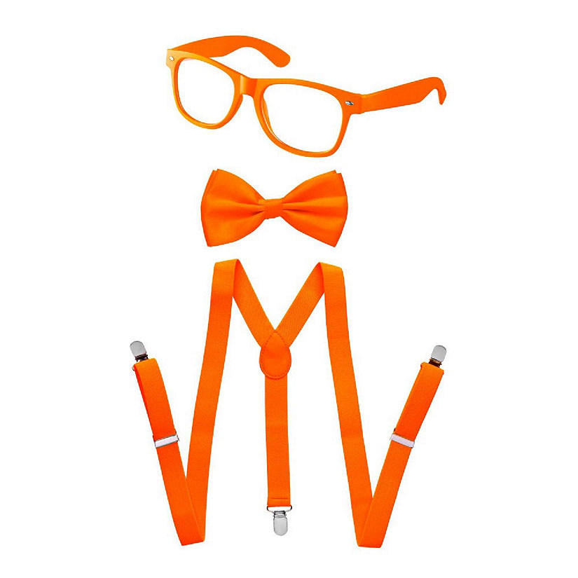 Orange Suspenders, Bowtie & Sunglasses Image