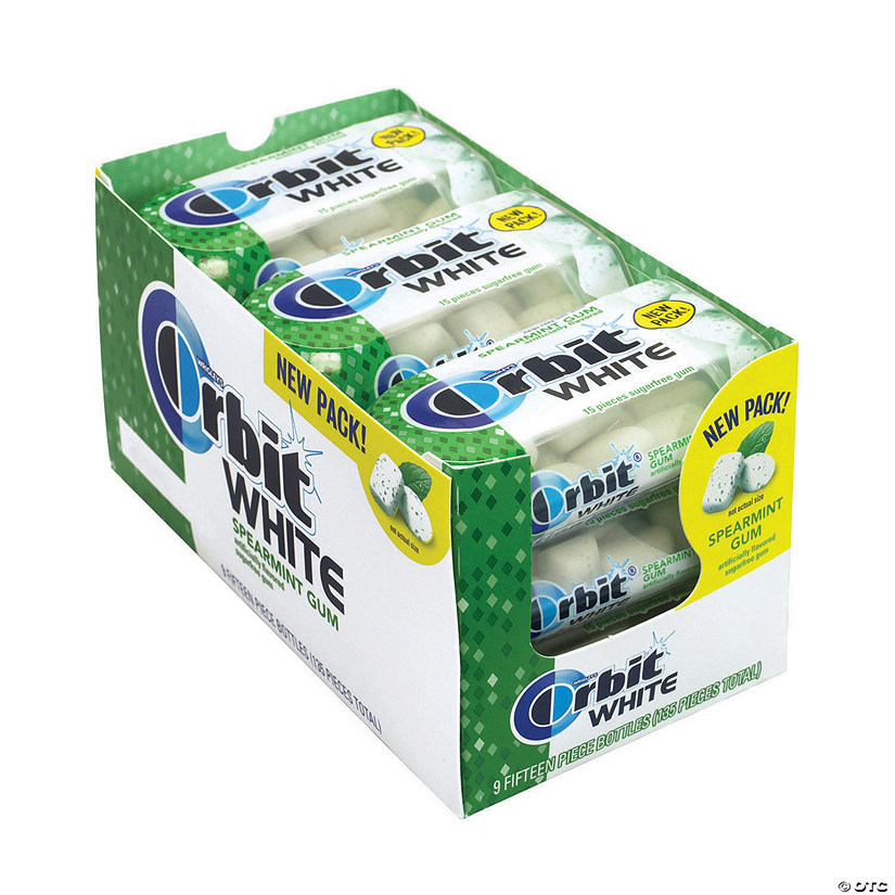 Orbit White Spearmint Sugar-Free Gum, 15 Pieces, 9 Pack Image