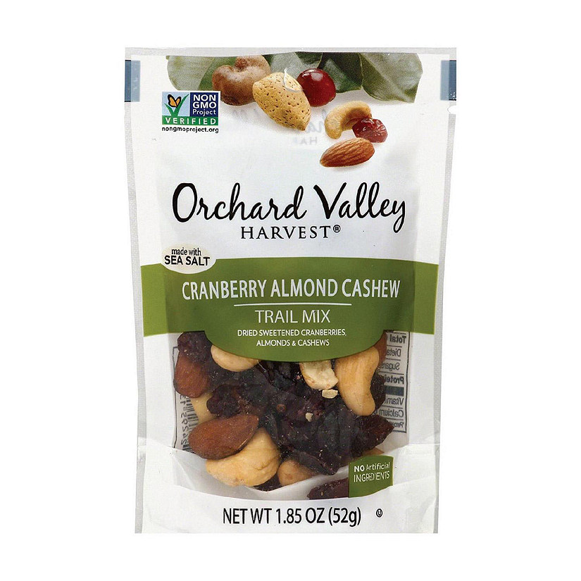 Orchard Valley Harvest Cranberry Cashew Trail Mix - Almond - Case of 14 - 1.85 oz. Image